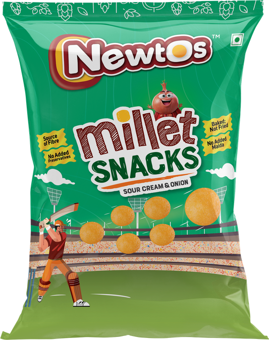 Millet Snacks - Sour Cream & Onion (5 Packs)