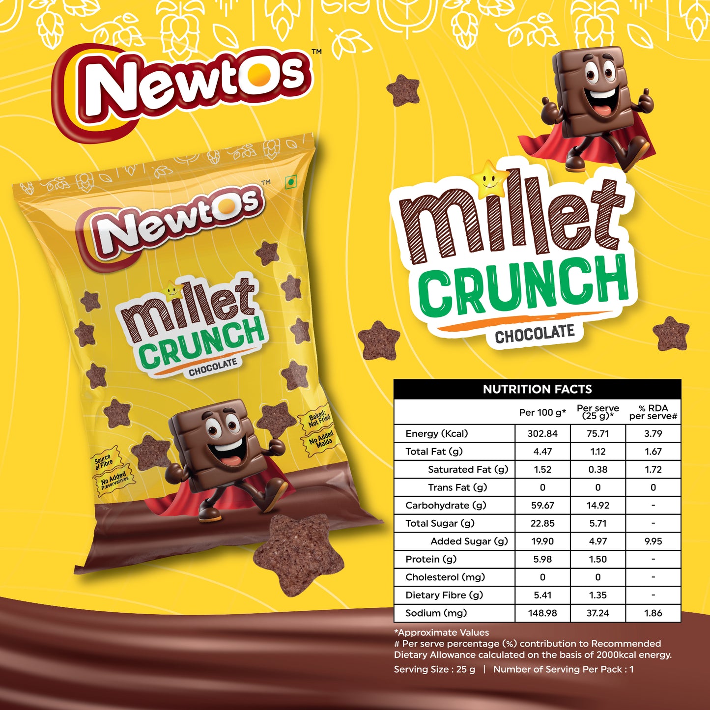 Millet Crunch - Chocolate (5 Packs)