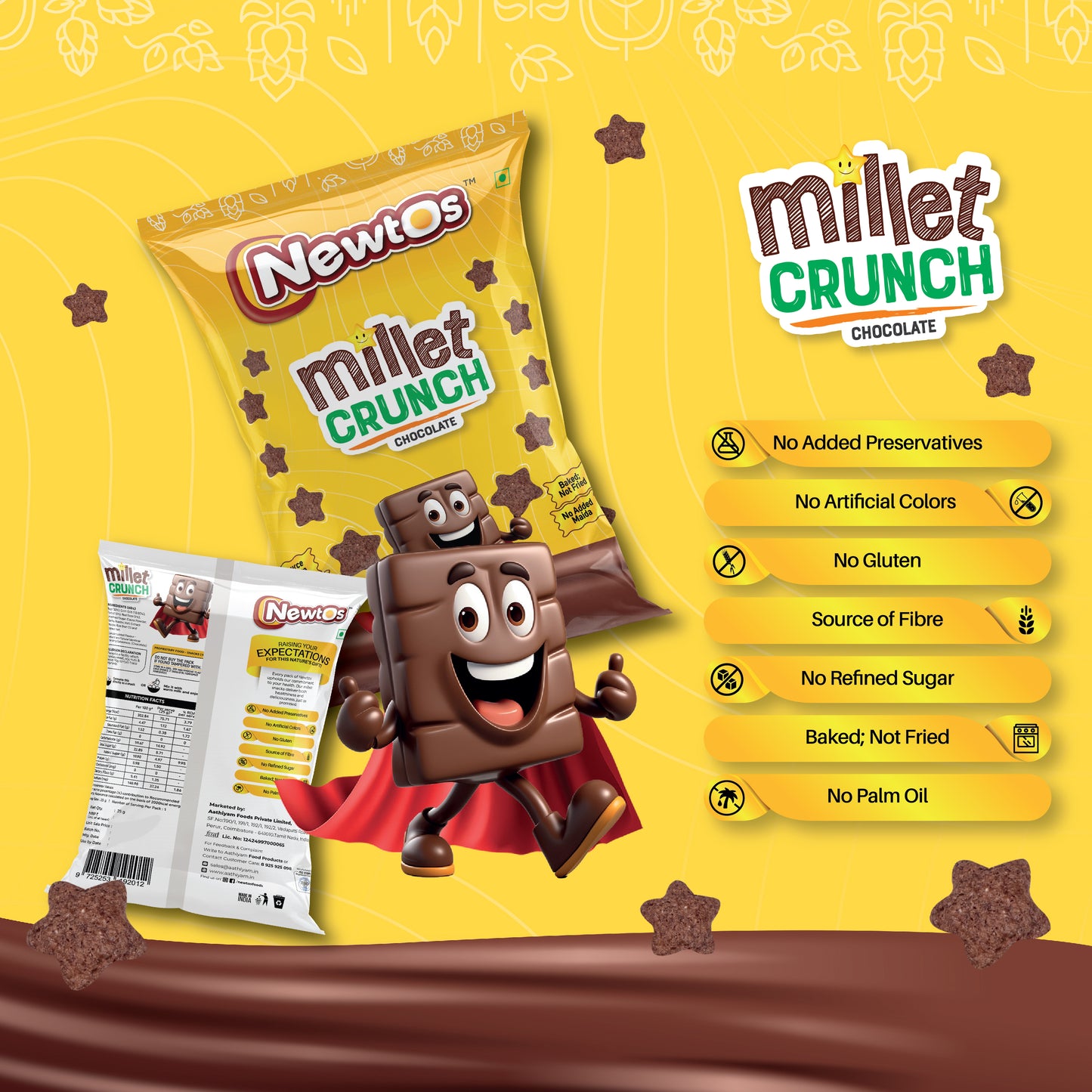 Millet Crunch - Chocolate (5 Packs)