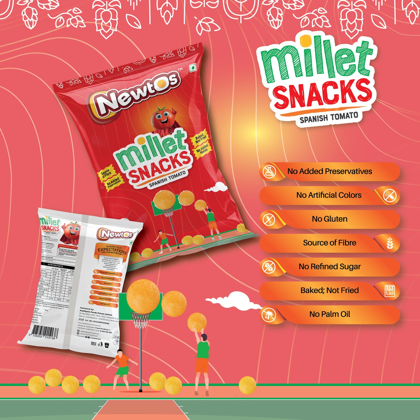 NEWTOS Millet Snacks Combo Pack – All 6 Flavors in One!