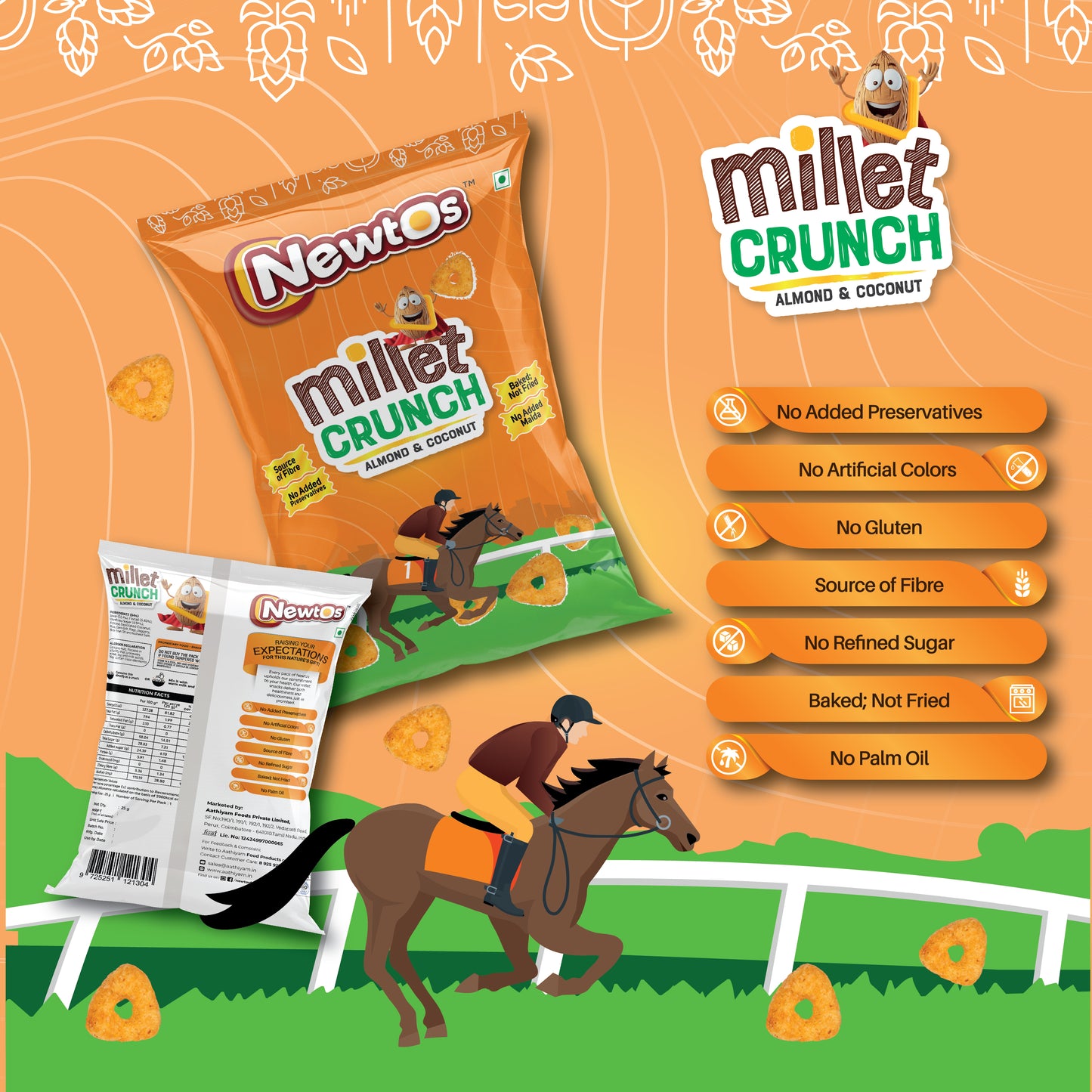 Millet Crunch - Almond & Coconut (5 Packs)